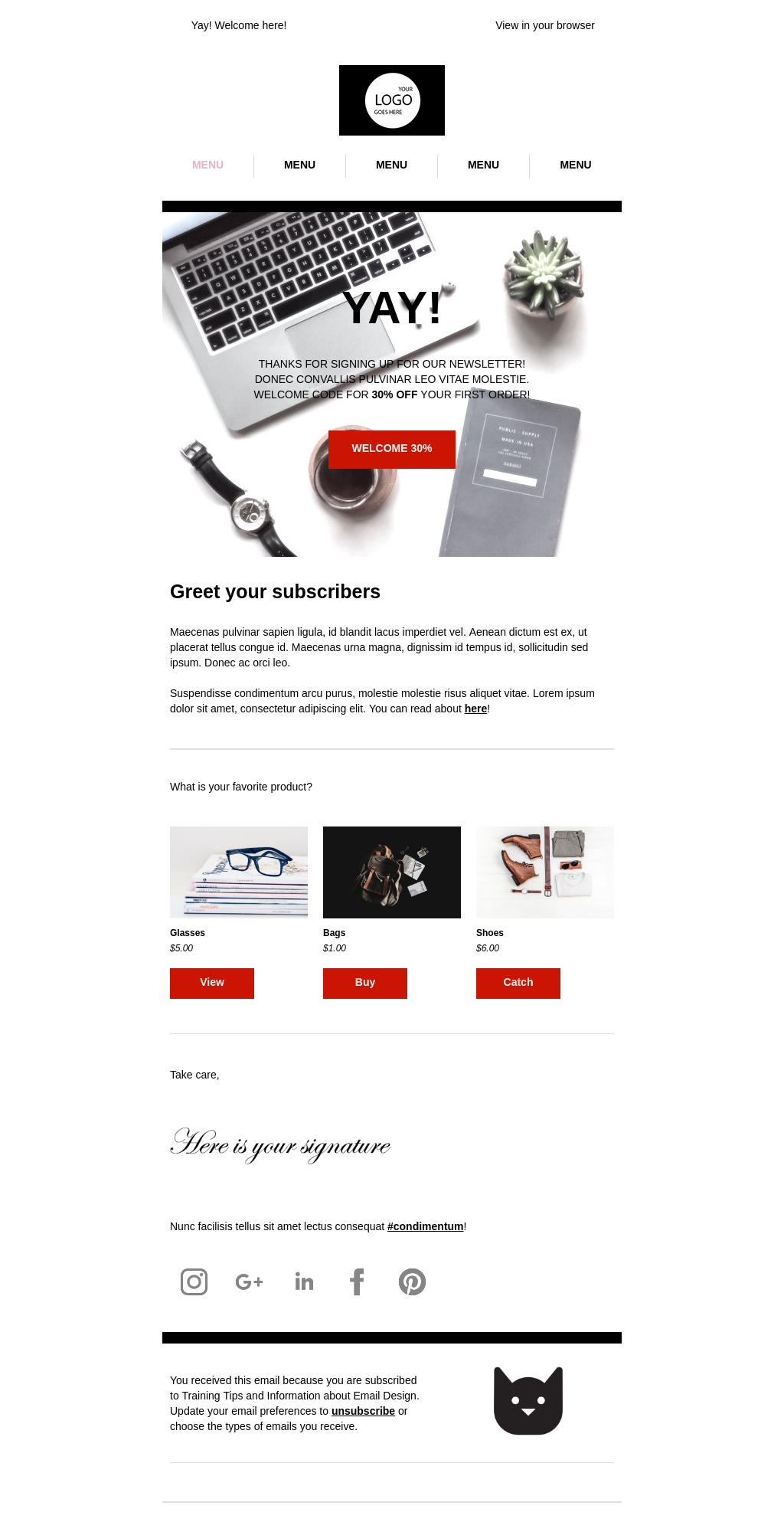 Ecommerce Email Templates