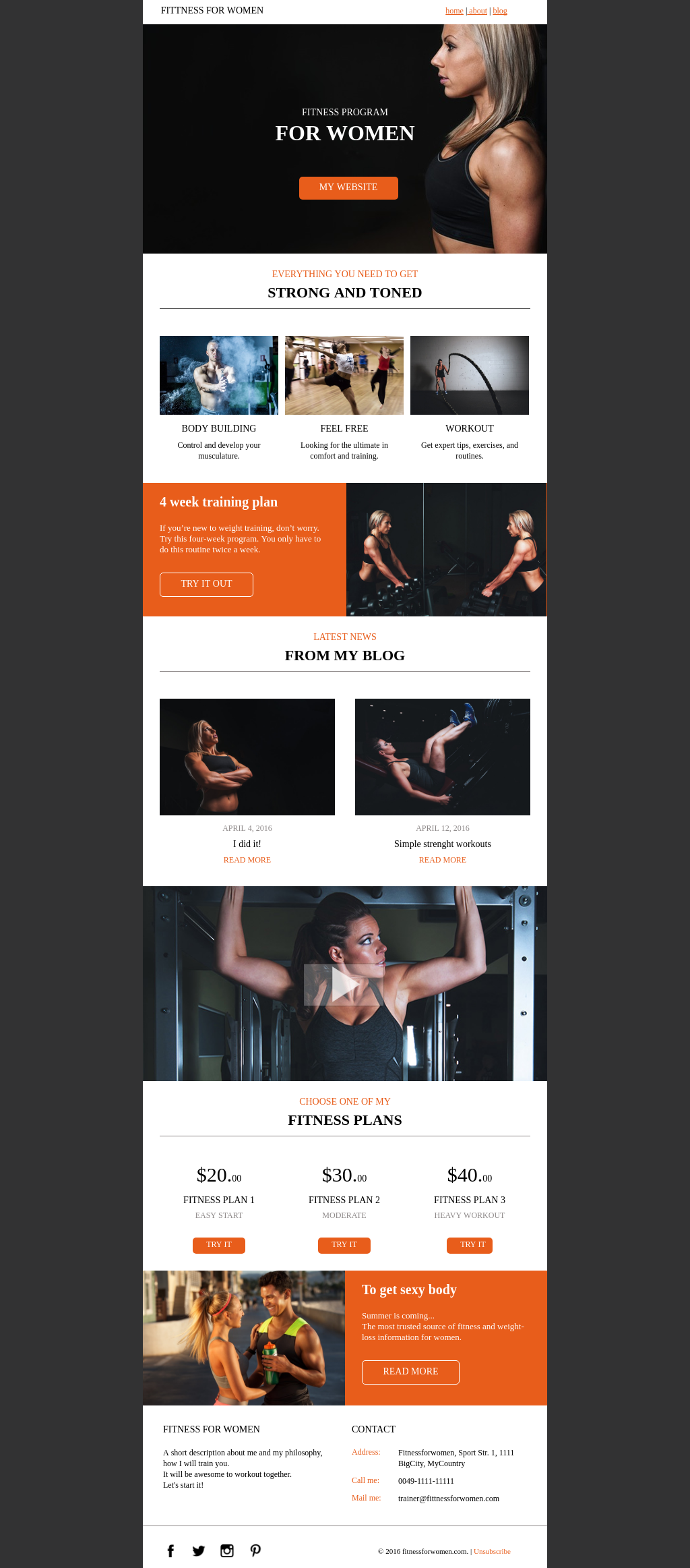 Inspirational fitness,sports and outdoor template