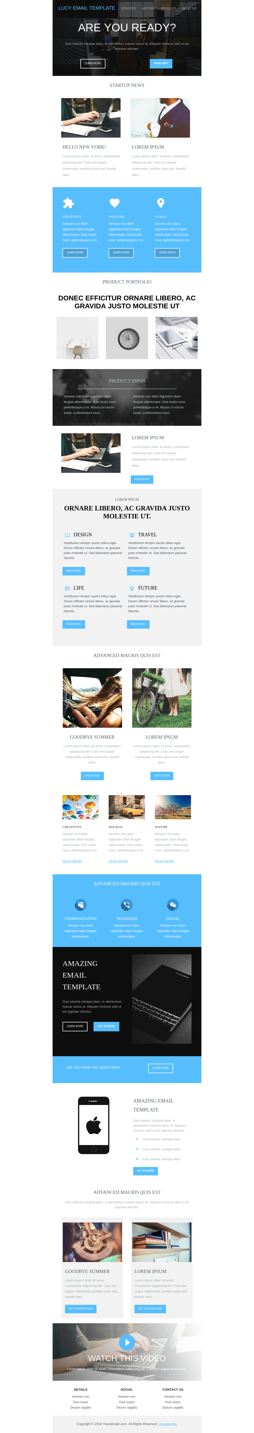 Multi-industry B2B product e-commerce promotional email template
