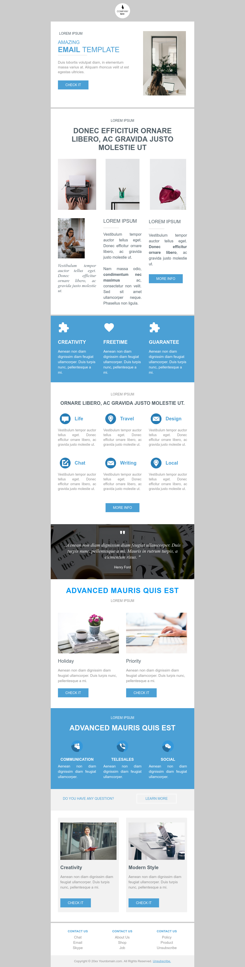 Email newsletter templates