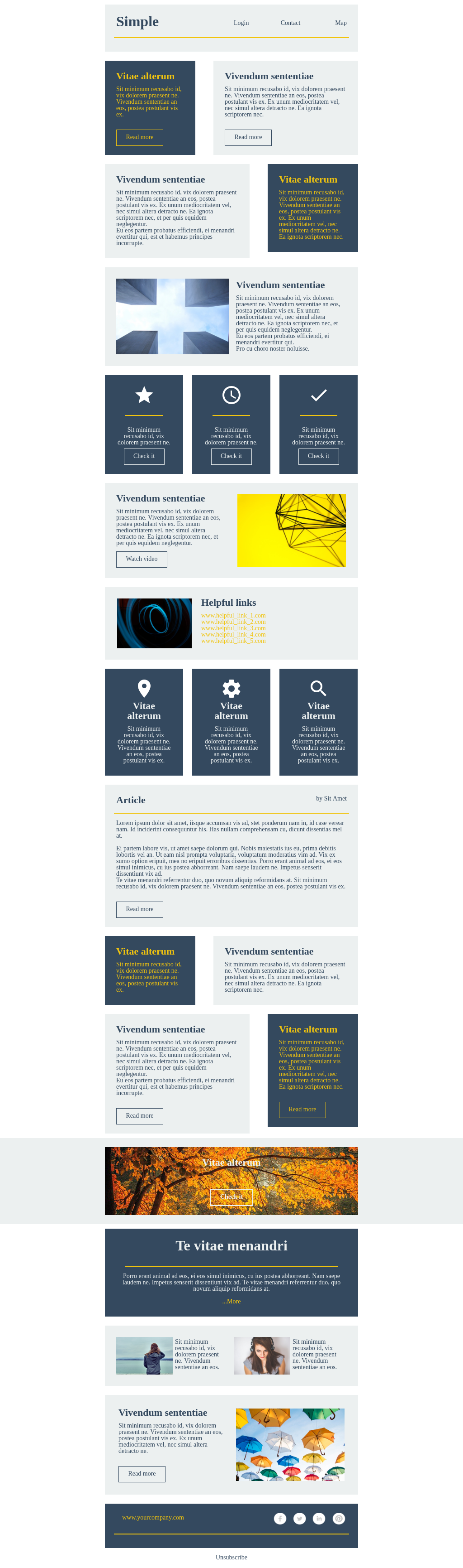 Plain and simple business template